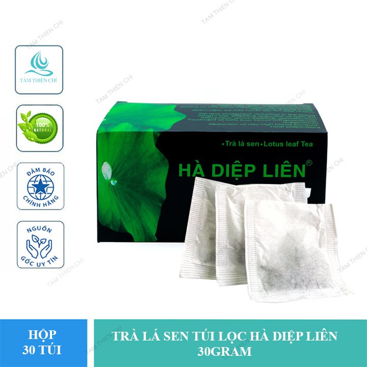 Thực phẩm bảo vệ sức khỏe Trà lá sen Hà Diệp Liên hộp 30 túi lọc