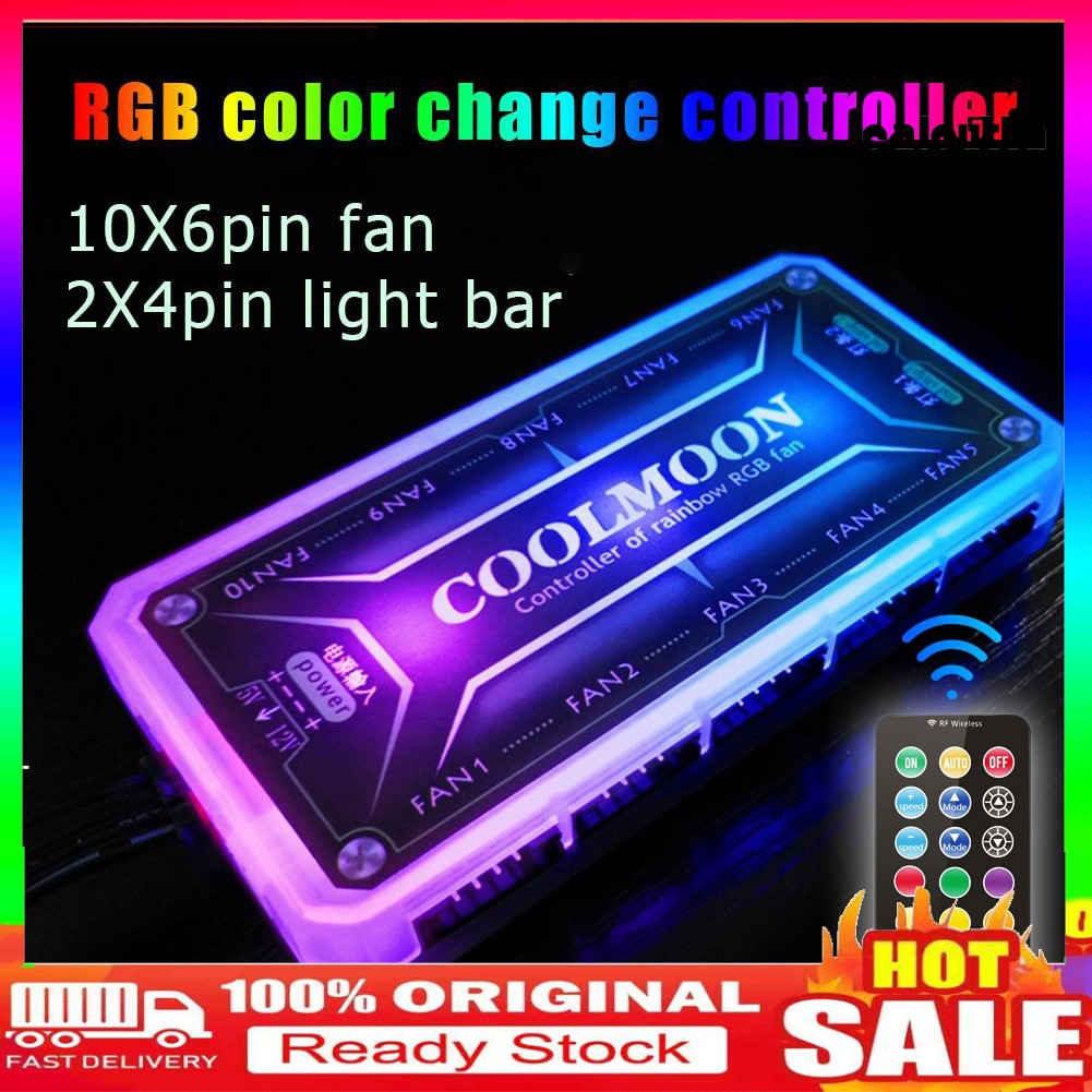 Bộ Điều Khiển Quạt Tản Nhiệt Tích Hợp Đèn Led Rgb