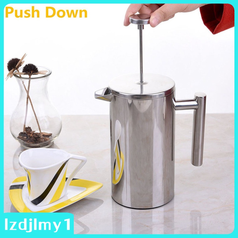 Speedy World 350ml Tea Coffee Maker French Coffee Plunger Press Plunger Stainless Steel