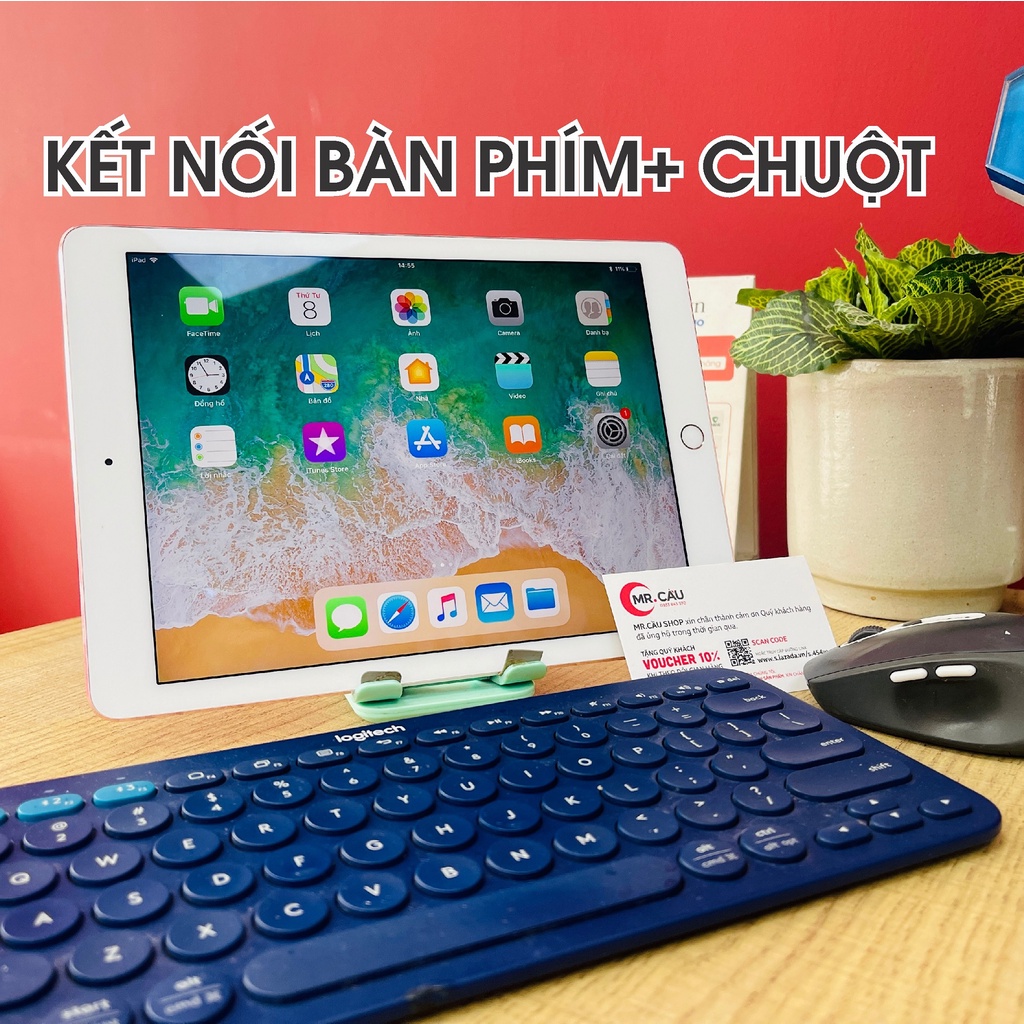 MÁY TÍNH BẢNG lPAD PRO 9.7 INCH (2017)  HỌC ONLINE LÀM VIỆC Bản Wifi Chính Hãng RAM 2GB MÀN 9.7 INCH PIN TRÂU MR CAU | BigBuy360 - bigbuy360.vn