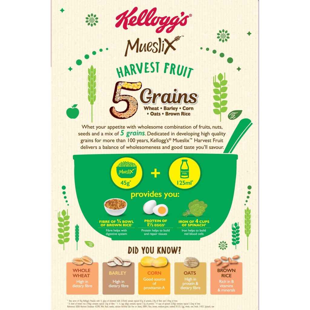 Ngũ cốc ăn sáng Kellogg's Mueslix Harvest Fruit 375g | BigBuy360 - bigbuy360.vn