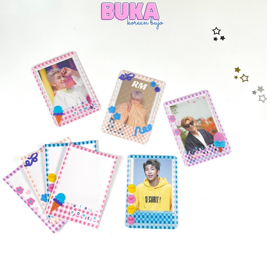 Toploader Buka set 20 chiếc kích thước A7 - B8 đựng card ảnh idol Kpop, đựng card Anime