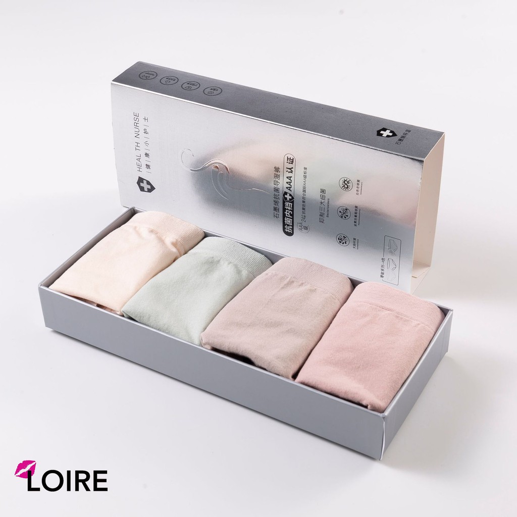 [Mã WABRLR30 giảm 10% đơn 99K] 1 Hộp 4 chiếc Quần lót Cotton LOIRECHIC QL07