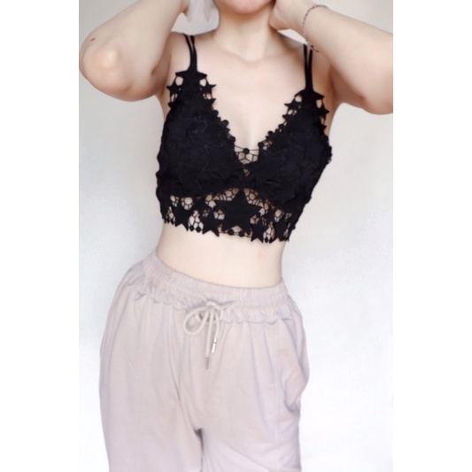 [Mã 252FASHIONSALE giảm 12% đơn 99K] ÁO CROPTOP REN 3D | BigBuy360 - bigbuy360.vn