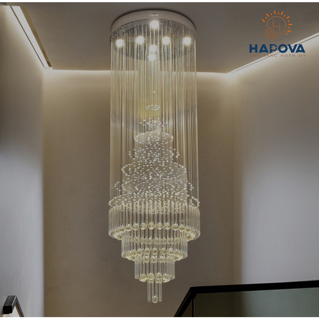 Đèn thả thông tầng HAPOVA AZIKAS 9087 + Tặng kèm bóng led