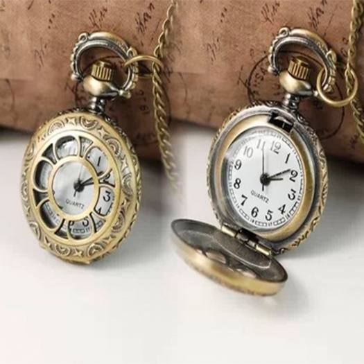 Đồng hồ quả quýt, đồng hồ bỏ túi phong cách Vintage chạm khắc cổ điển Kaka Decor | BigBuy360 - bigbuy360.vn