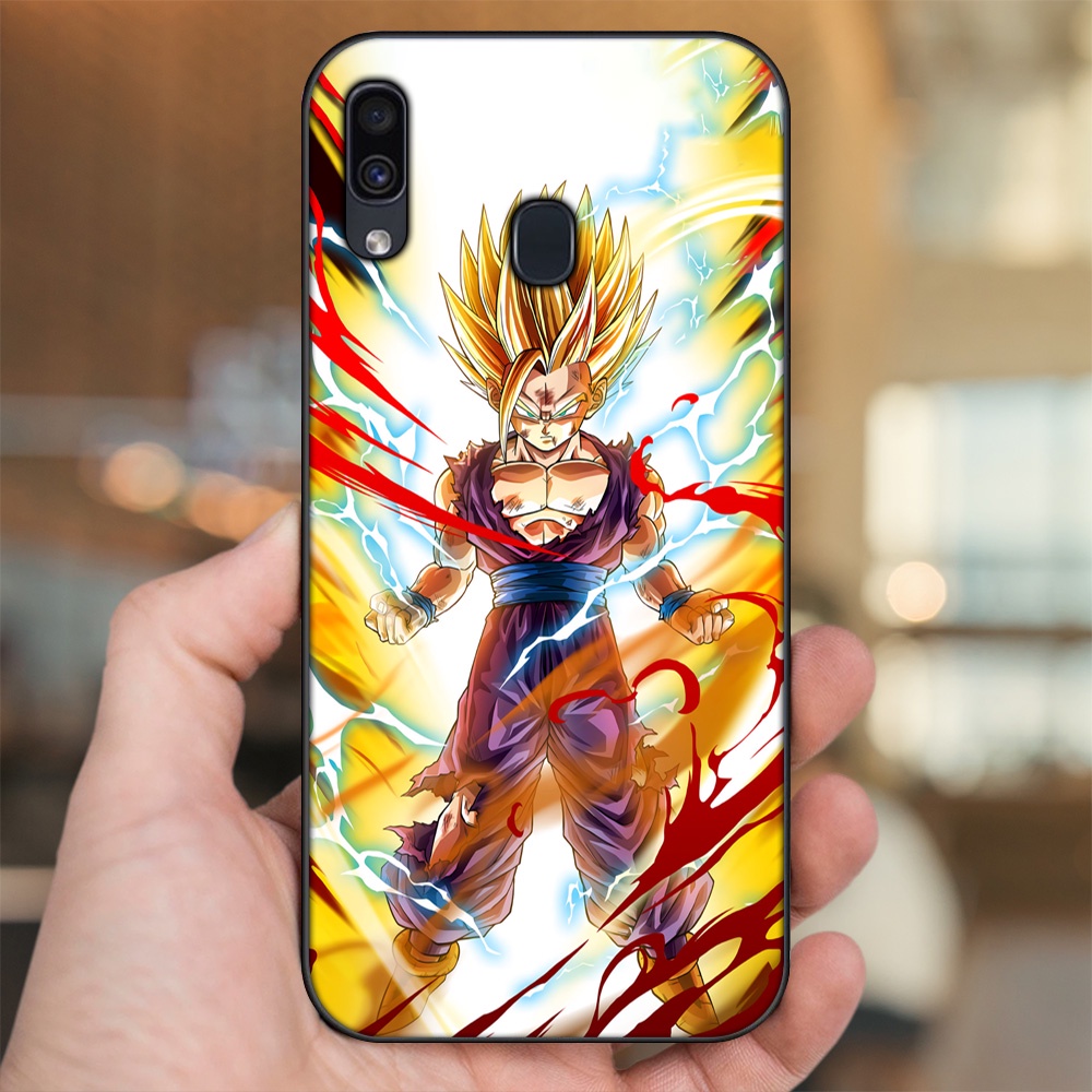 Ốp lưng Samsung A20, A30, A40, M20 viền đen in hình Gohan Dragon Ball
