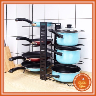 Kệ gác chảo đa tầng, giá để chảo xoong nồi,thớt,kệ gác vung nhiều tầng tiện lợi_CC006