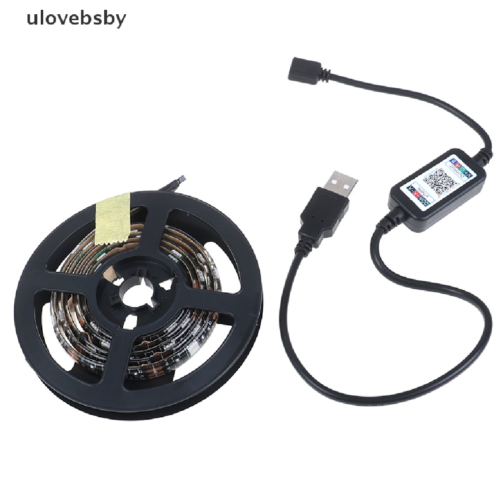 Bộ Dây Đèn Led 5v 5050 60smd / M Rgb Điều Khiển Từ Xa Cho Tv / Lưng Cổng Usb