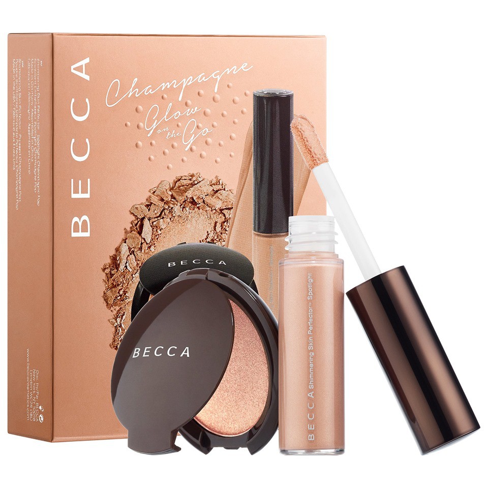 SET KEM BẮT SÁNG VÀ PHẤN BẮT SÁNG BECCA SKIN PERFECTOR GLOW ON THE GO HIGHLIGHTER CHÍNH HÃNG - 4085