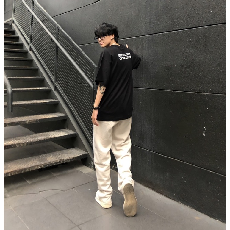 Áo thun BASIC LOGO form rộng unisex nam nữ local brand tay lỡ SAFARI T02