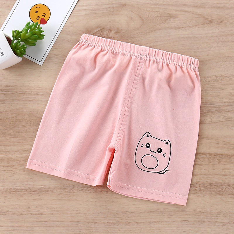 70-130CM Quần Short Cotton Ống Rộng In Họa Tiết Phong Cách Hàn Quốc Thời Trang Mùa Hè Cho Bé