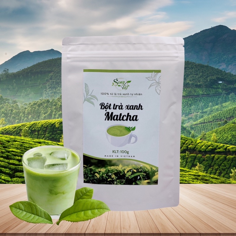 Matcha Trà Xanh pha chế, làm bánh Song Việt gói 100G