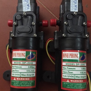 Máy bơm cao áp , Máy Rửa xe mini 12V - 60W đỉnh phong ( 5 lít /1 phút)