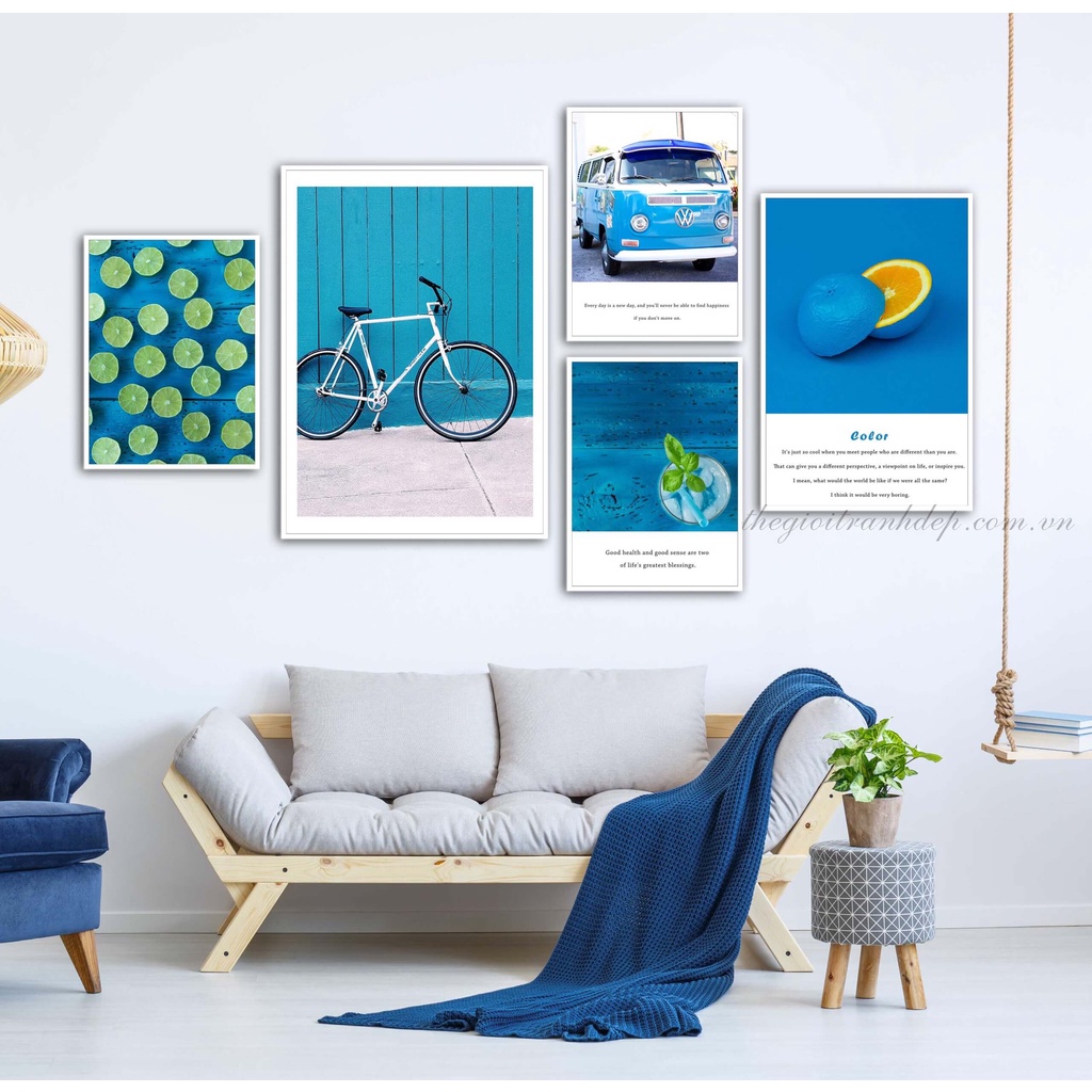 Tranh Treo Tường Bộ 5 Bức Trang Trí Decor Phòng Trang Trí Cửa Hàng Spa Thẩm Mĩ Phòng Ngủ Phòng Khách