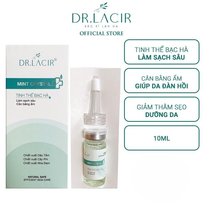 Combo sữa rửa mặt bạc hà kiềm dầu Lacir Cleanser DR.LACIR 150ml và Toner tinh thể bạc hà mint crystal DR.LACIR 10ml