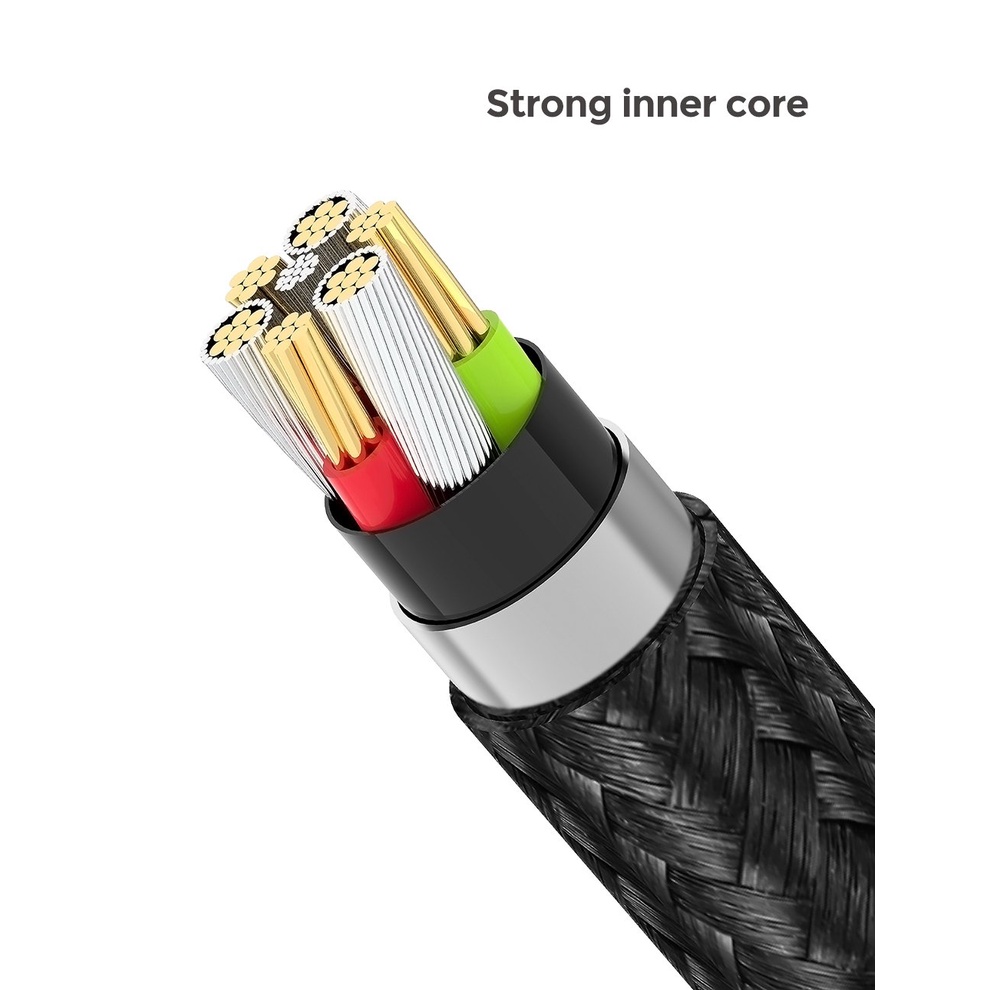 Dây cáp sạc IP DEVIA Gracious Series tốc độ 2,4A dây dù siêu bền - Hàng chính hãng, bảo hành 12 tháng