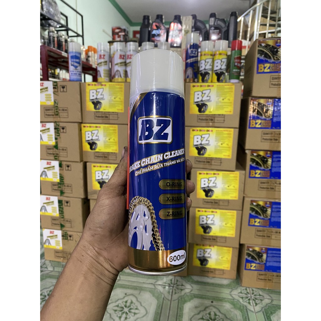 Chai xịt rửa sên BZ BRAKE CHAIN CLEANER 600ML