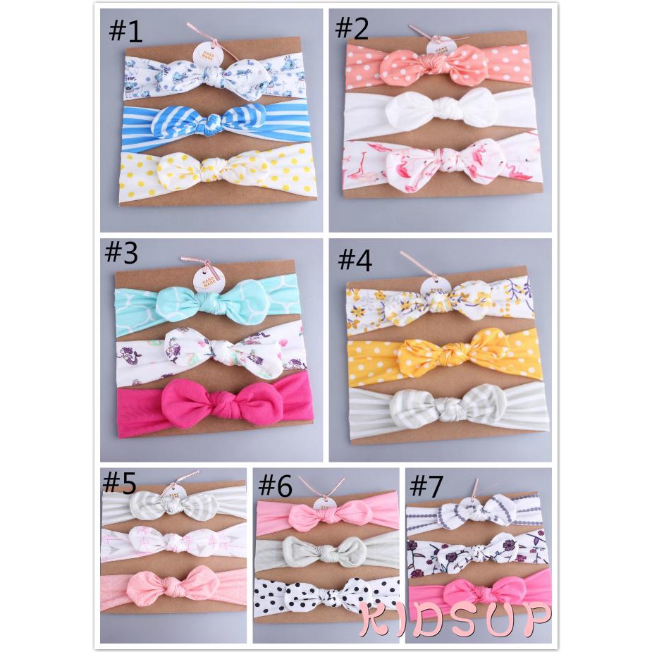 Set 3 Băng Đô Hoa Xinh Xắn Dành Cho Bé Gái