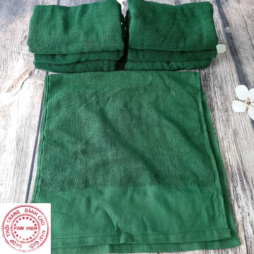 Khăn mặt màu xanh rêu