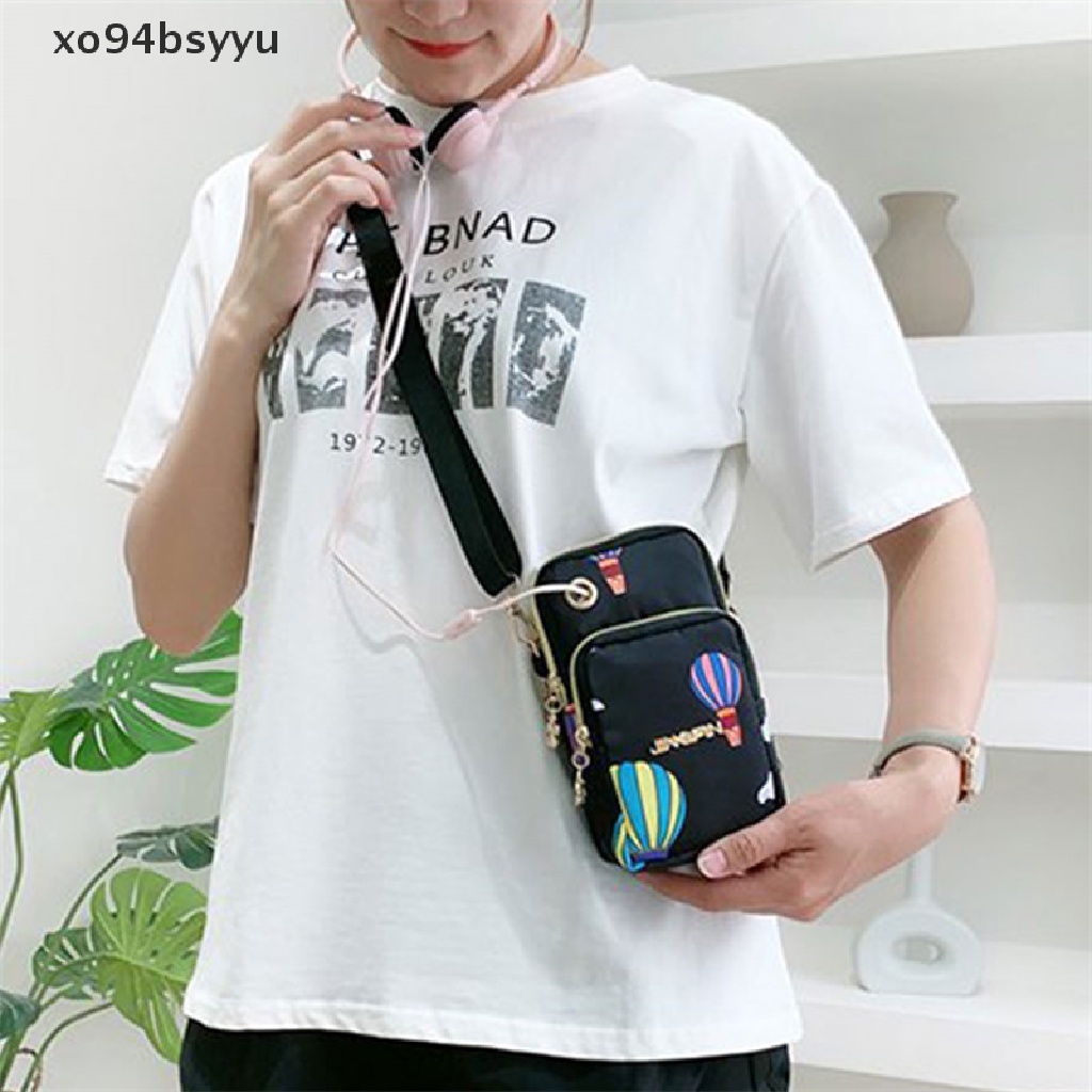 Túi Đeo Chéo Đựng Điện Thoại xo94bsyyu Chất Liệu Nylon Chống Thấm Nước Kèm Ví Nhỏ Thời Trang Cho Nữ