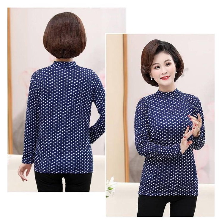 Áo thun tay dài thời trang cho phụ nữ trung niên