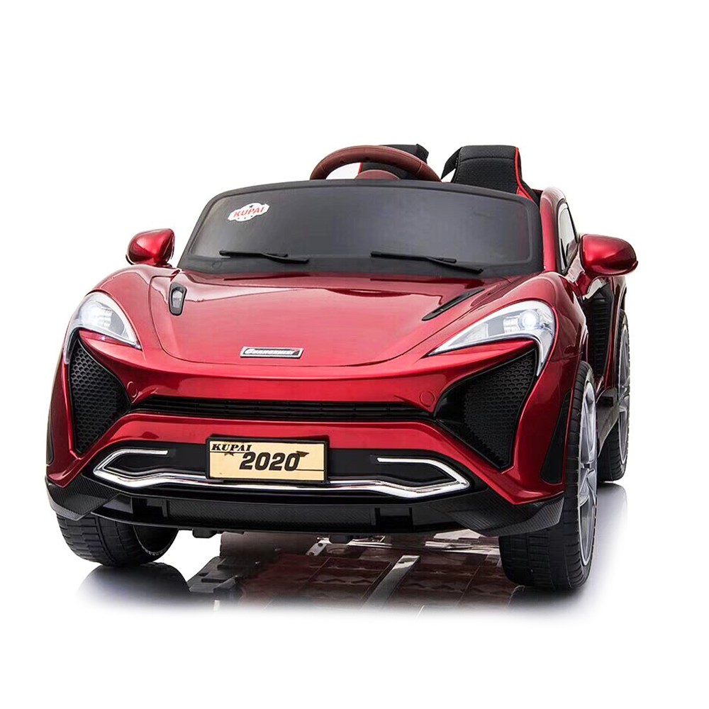 Ô tô điện đồ chơi trẻ em BABY-KID KUPAI-2020 4 động cơ dẫn động Ăc qui 12V7AH cho bé vận động ngoài trời Đỏ-Cam-Trắng