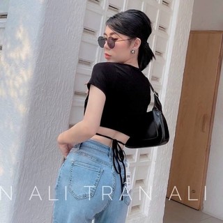 ÁO CROPTOP QUẤN DÂY MẶC 2 KIỂU
