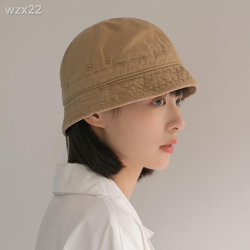 Mũ ngư dân vành ngắn, bucket nữ mùa hè, chống nắng xuân thu, nữ, tai bèo phiên bản Nhật Hàn Quốc