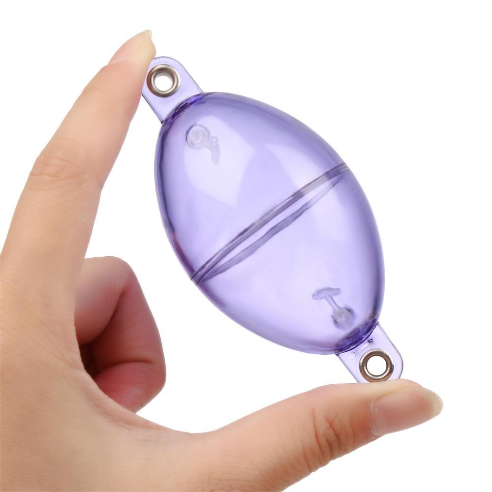 Set 5 Phao Nổi Câu Cá Bằng Nhựa ABS Màu Xanh Lá / Tím / Trong Suốt