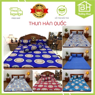 Bộ ga thun lạnh hàn quốc, bộ 4 món không mền