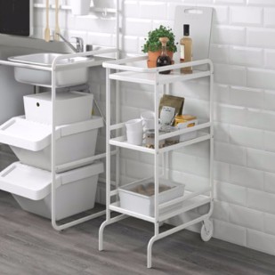 Xe đẩy 3 tầng UNNERSTA ikea chính hãng ( có sẵn)