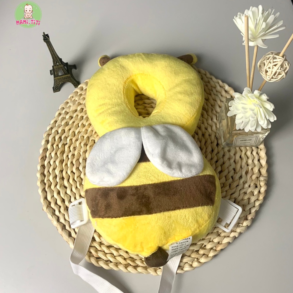 Gối đỡ bảo vệ đầu lưng cho bé tập bò, tập đi hình động vật dễ thương