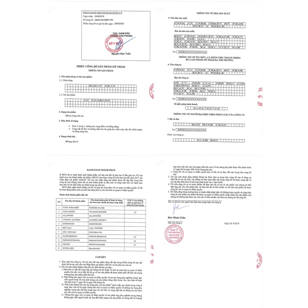 Kem nền dưỡng trắng chống nắng CC Cushion MAGIC SKIN 010 | BigBuy360 - bigbuy360.vn