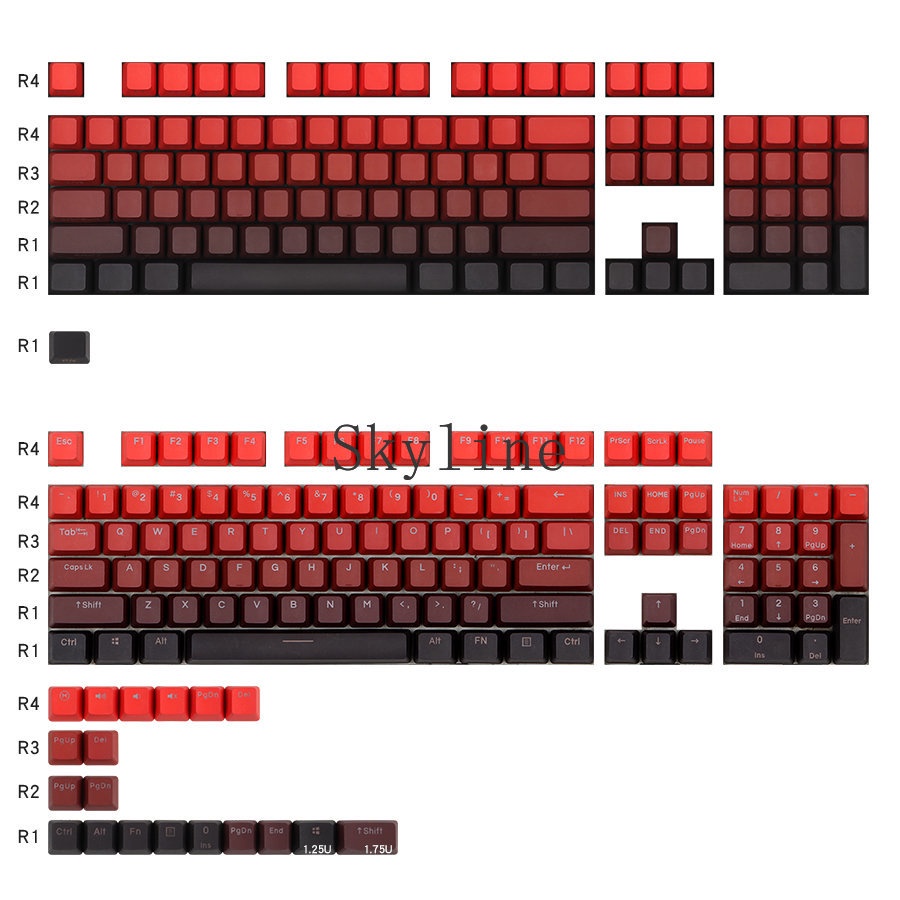 Bàn Phím Cơ 68 84 96 104 Phím ANSI Tiêu Chuẩn ANSI PBT OEM