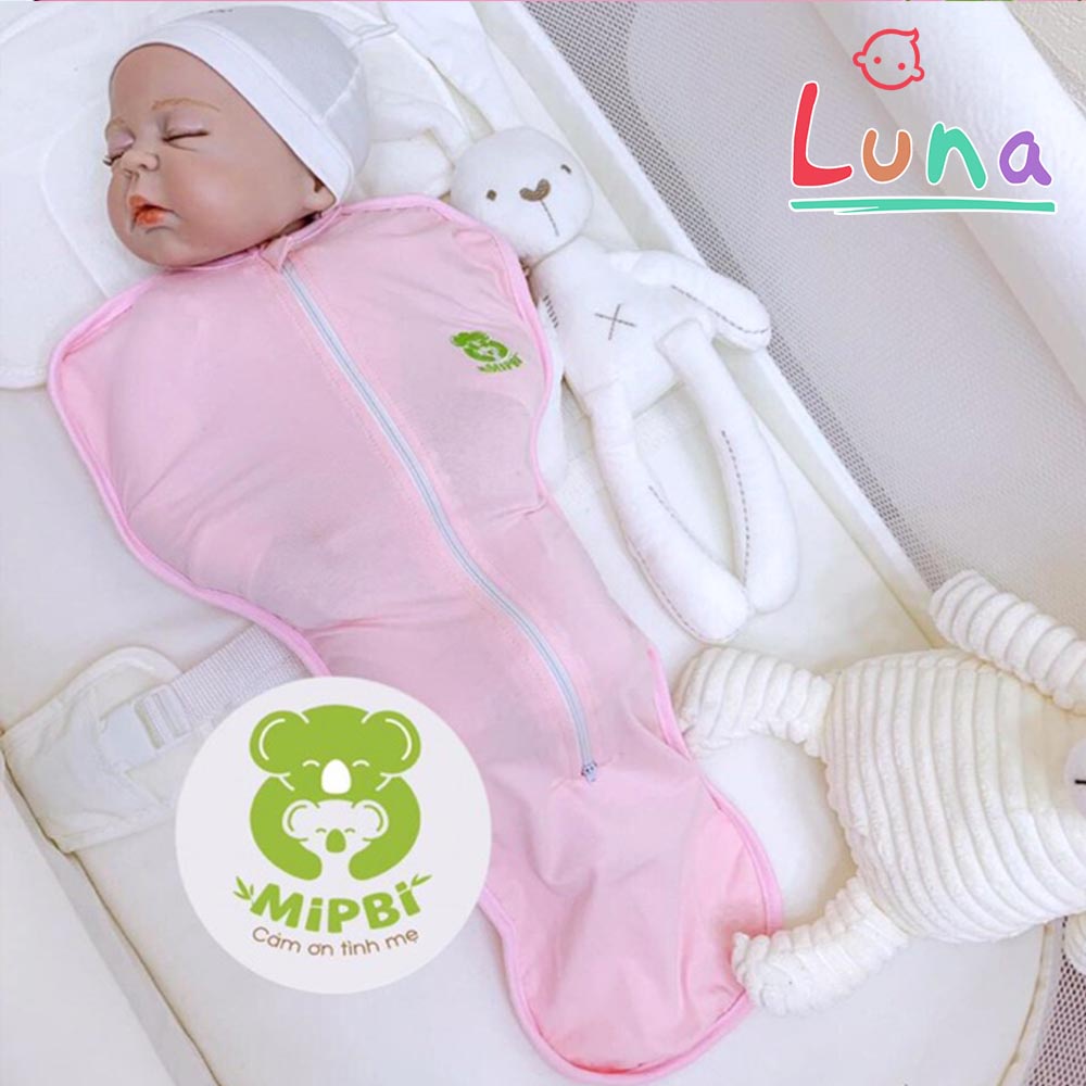 Túi Ngủ Cho Bé MIPBI 100% Bamboo / Chũn Ngủ Sơ Sinh, Nhộng Chũn Cao Cấp Siêu Mềm Mại Giúp Bé Có Giấc Ngủ Ngon