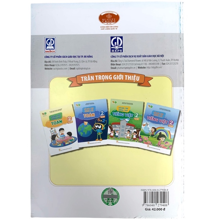 Sách - Vở bài tập nâng cao Toán lớp 2 tập 2