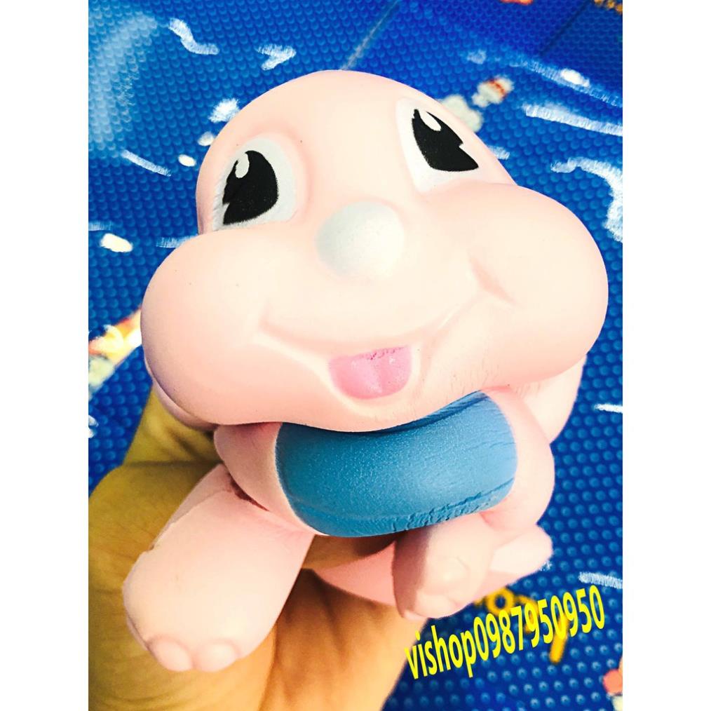 SQUISHY BÉ KHỦNG LONG HỒNG (thaolinh950)