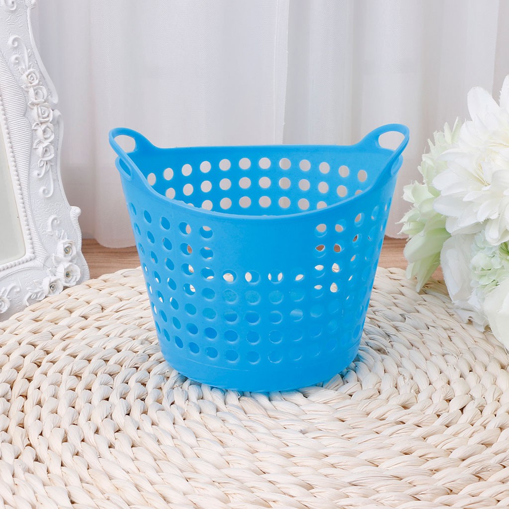Rổ nhựa đựng đồ dùng trang điểm rác thải để bàn tiện dụng