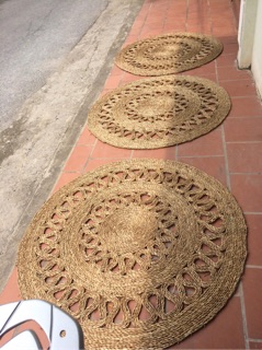 Thảm cói hoạ tiết