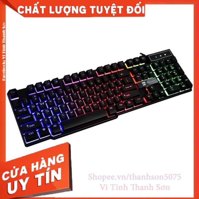 Bộ Bàn Phím Giả Cơ R8 1822 Và Chuột R8 1602 Led 7 Màu+Tặng kèm Lót Lớn+Vệ sinh 4 món