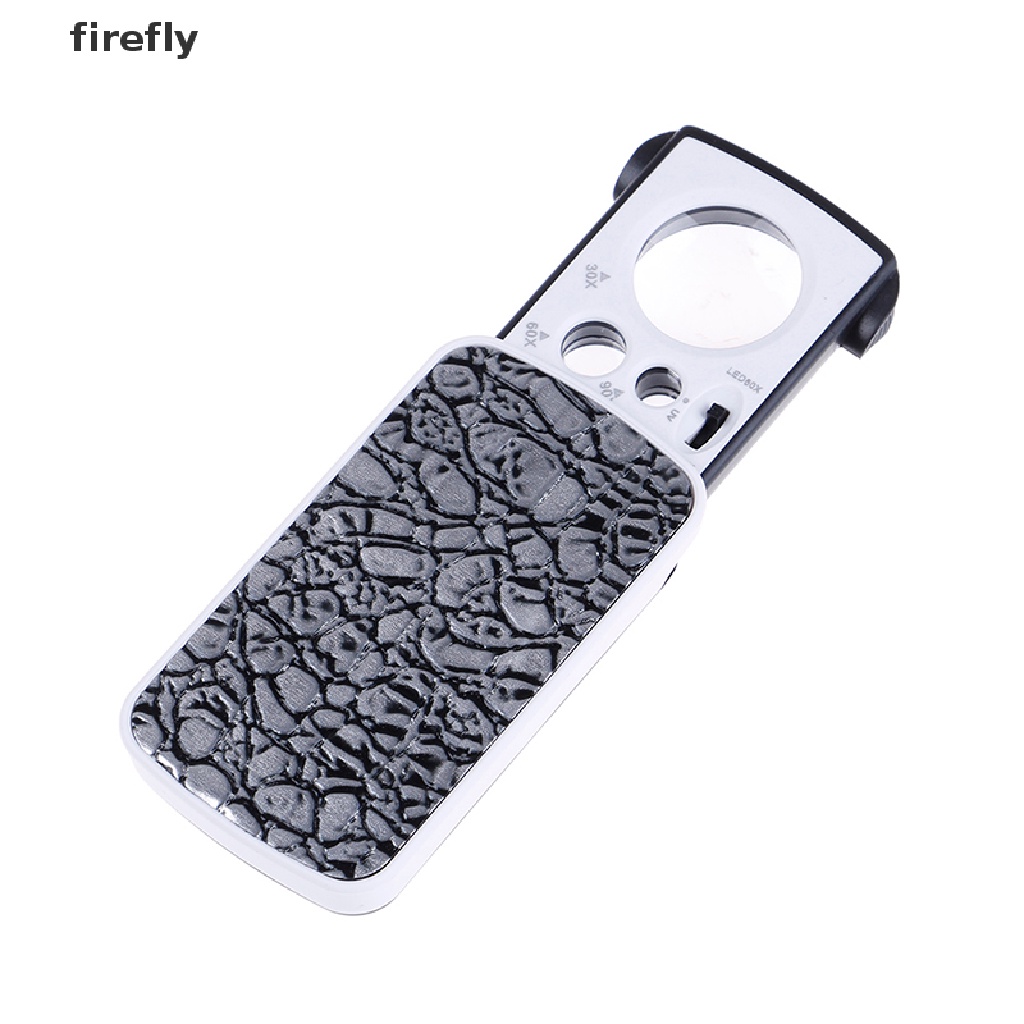 Kính Lúp Bỏ Túi 30X 60X 90X Có Đèn Led Chuyên Dụng Làm Trang Sức