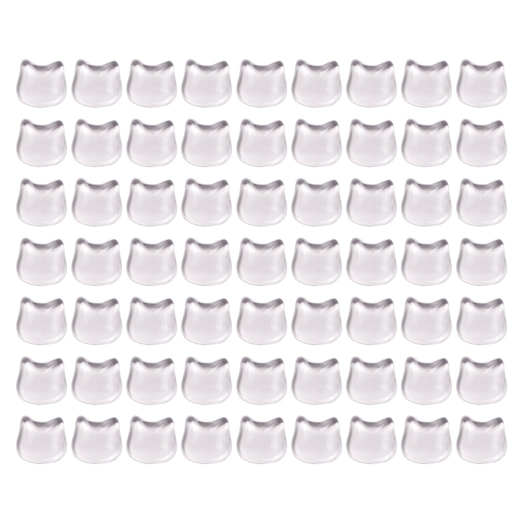 Set 48 Thẻ Trưng Bày Lọ Sơn Móng Tay Trong Suốt Hình Dạng Gợn Sóng