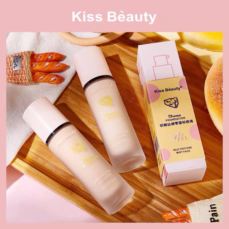 Kem nền phô mai KISS BEAUTY Cheese Foundation cho lớp nền hoàn hảo KISS13