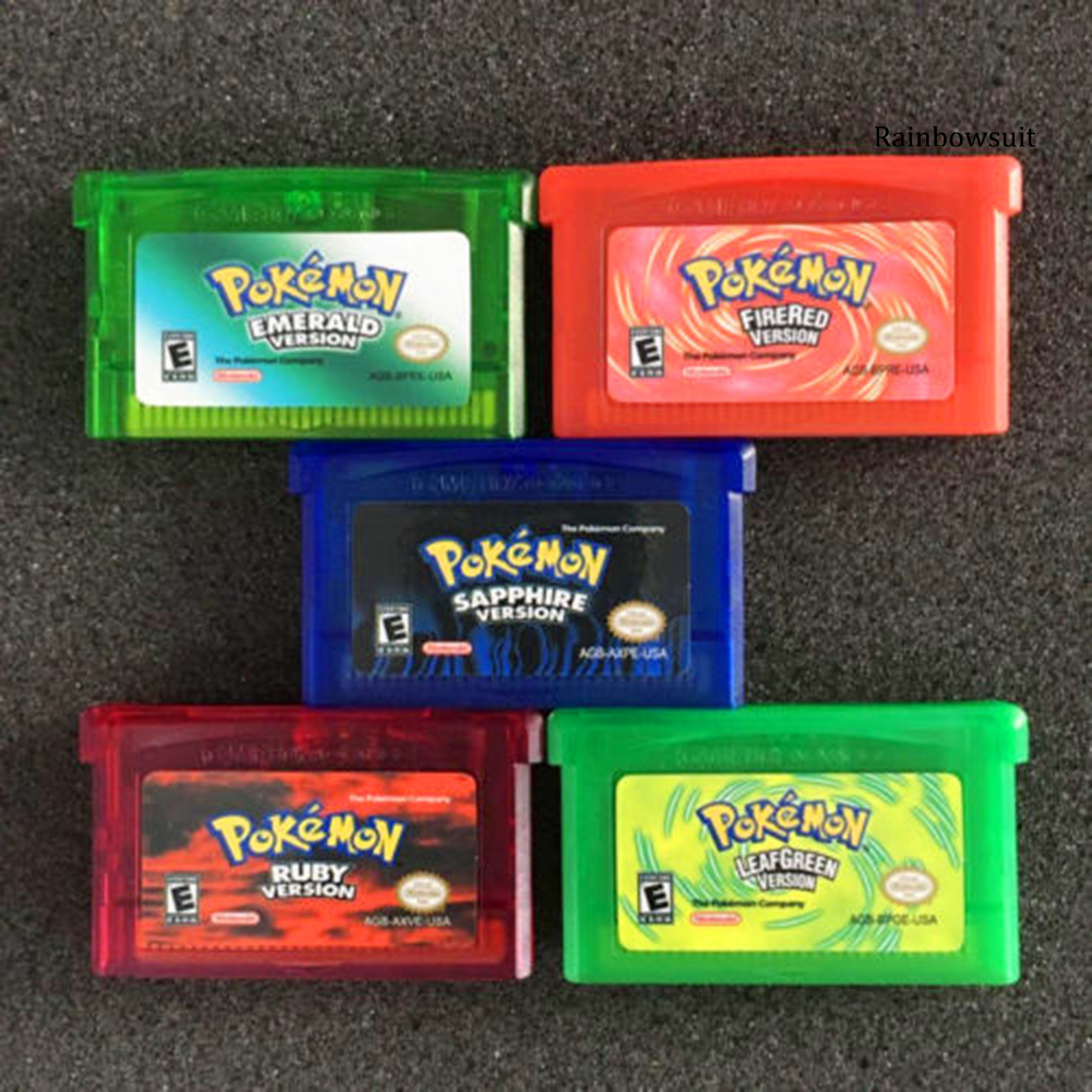 Thẻ Game Pokemon Rb- Sapphire / Fire Red / Leaf / Ruby / Ruby Cho Gba
