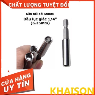 Đầu nối dài cho đầu vít lục giác 1/4" dài 50mm, cán nối dài