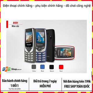 điện thoại masstel A131 loa to, phông chữ to - bảo hành chính hãng 12 tháng