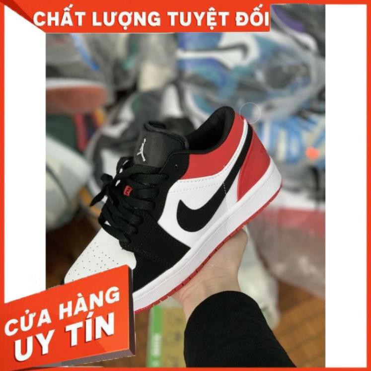 Giày Jordan 1 Low Black Toe, giày jordan đỏ đen thấp cổ | BigBuy360 - bigbuy360.vn