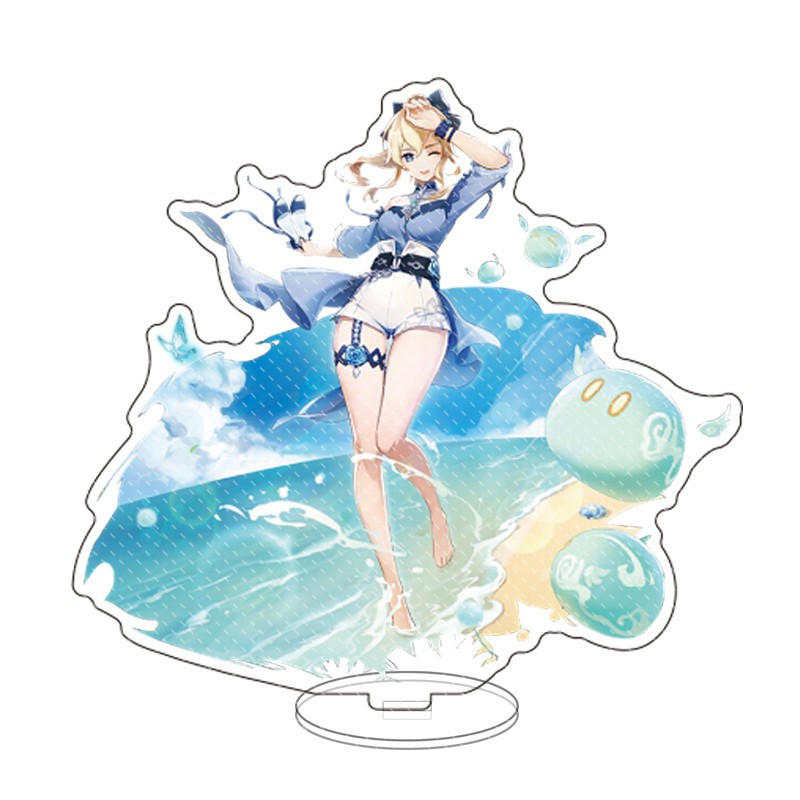 Standee game GENSHIN IMPACT ver BÃI BIỂN Dream of Sea tượng mô hình Acrylic Anime mica chibi