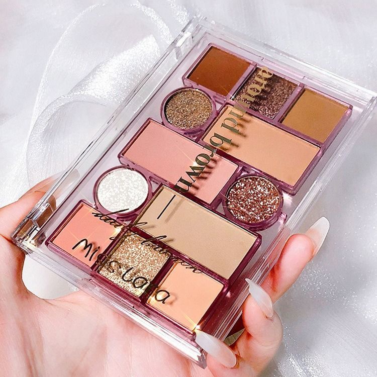 [Hàng mới về] Bảng Phấn Mắt 12 Màu Sắc Hiệu Ứng Lì / Ánh Ngọc Trai Thời Trang